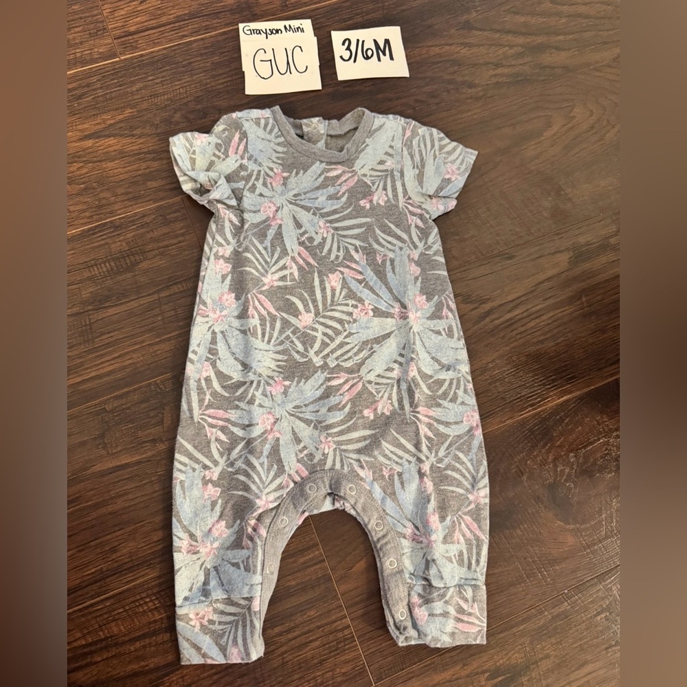 Tropical vacation Grayson Mini Baby boy Romper